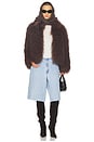 view 5 of 5 Bianca Fur Jacket in Brown