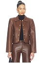 view 2 of 5 Francesca Jacket in Mid Brown & Leo