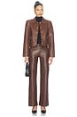 view 6 of 5 Francesca Jacket in Mid Brown & Leo