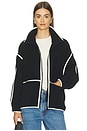 view 1 of 5 Corvy Jacket in Black & Ivory