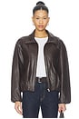 view 1 of 5 Ramona Jacket in Dark Brown