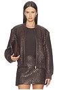 view 2 of 6 Marley Jacket in Dark Brown