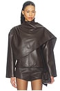 view 1 of 5 Harlow Jacket in Dark Brown