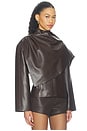 view 4 of 5 Harlow Jacket in Dark Brown