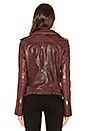 view 3 of 4 BLOUSON EN CUIR KIYOSHI in Burgundy
