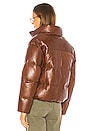 view 4 of 5 Iris Leather Jacket in Dark Cognac