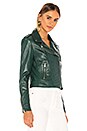 view 2 of 4 Donna Leather Jacket in Bistro Green