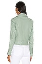 view 3 of 4 Donna Leather Jacket in Dusty Mint