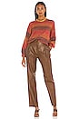 view 4 of 4 Dacia Pant in Chocolate