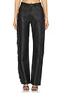 view 1 of 6 x REVOLVE Wendy Leather Pant in Black