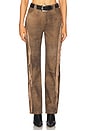 view 1 of 6 x REVOLVE Wendy Suede Pant in Distressed Tan