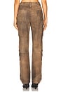 view 4 of 6 x REVOLVE Wendy Suede Pant in Distressed Tan
