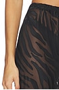 view 6 of 6 PANTALON BECKY in Black Zebra