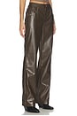 view 1 of 6 x REVOLVE Devin Faux Leather Croco Studded Pant in Brown