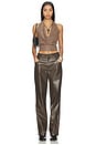 view 5 of 6 x REVOLVE Devin Faux Leather Croco Studded Pant in Brown