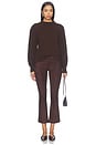 view 6 of 6 Faris Pant in Brown Leo Suede