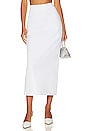 view 1 of 4 Tyra Denim Column Skirt in White