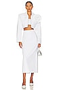 view 4 of 4 Tyra Denim Column Skirt in White