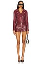 view 5 of 6 Thalia Skirt in Burgundy
