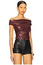 view 2 of 4 Ines Top in Burgundy