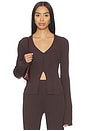 view 1 of 4 Araceli Top in Dark Brown