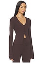 view 2 of 4 Araceli Top in Dark Brown