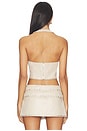 view 3 of 4 x REVOLVE Liddy Faux Leather Studded Halter Top in Ecru