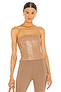 view 1 of 4 x REVOLVE Davina Leather Corset in Sesame