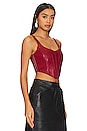 view 2 of 4 Tabia Bustier Top in Ruby Red
