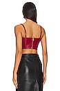 view 3 of 4 Tabia Bustier Top in Ruby Red