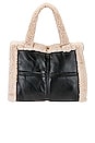 view 1 of 4 Zoey Tote in Black & Ivory