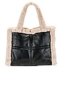 view 2 of 4 Zoey Tote in Black & Ivory