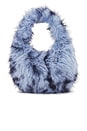 view 1 of 4 Alix Faux Fur Bag in Blue Leopard