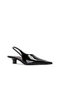 view 2 of 5 Aurora Slingback Pump in Black Patent
