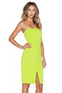 view 2 of 4 Strapless Midi Dress in Lime