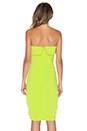 view 3 of 4 Strapless Midi Dress in Lime
