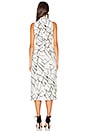 view 3 of 3 Monochrome Cracked Midi Dress in Black & White
