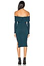 view 3 of 3 Rib Knit Bandeau Dress in Teal
