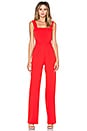 view 2 of 4 Harness Strap Wide Leg Jumpsuit in Red