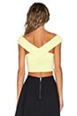 view 3 of 3 Off Shoulder Crop Top in Lime