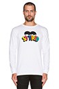 view 1 of 3 So Tired L/S Tee in White