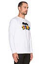 view 2 of 3 So Tired L/S Tee in White