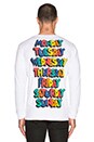 view 3 of 3 So Tired L/S Tee in White