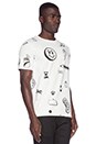 view 2 of 3 Clip Art Tee in White