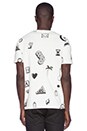 view 3 of 3 Clip Art Tee in White