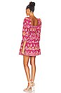 view 3 of 3 Elisa Mini Dress in Dahlia Fuschia Print