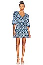view 1 of 3 Audrey Dress in Dahlia Navy Print