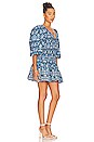 view 2 of 3 Audrey Dress in Dahlia Navy Print