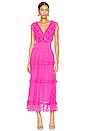 view 1 of 3 Azalea Dress in Clare Hot Pink Lace