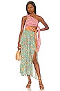 view 1 of 4 One Shoulder Midi Dress in Botanical Print